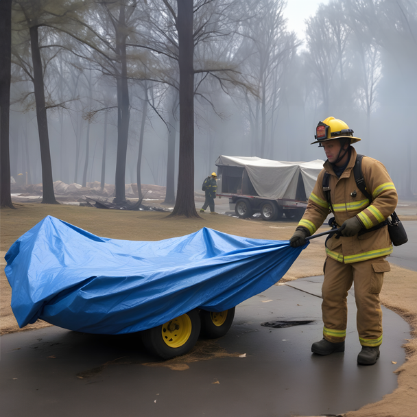 Fire Retardant Vinyl Tarp