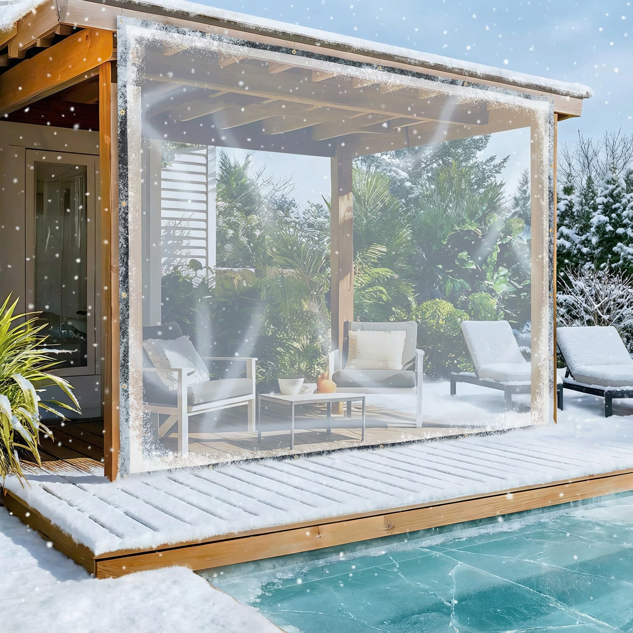 Custom Heavy Duty Clear Vinyl Tarp