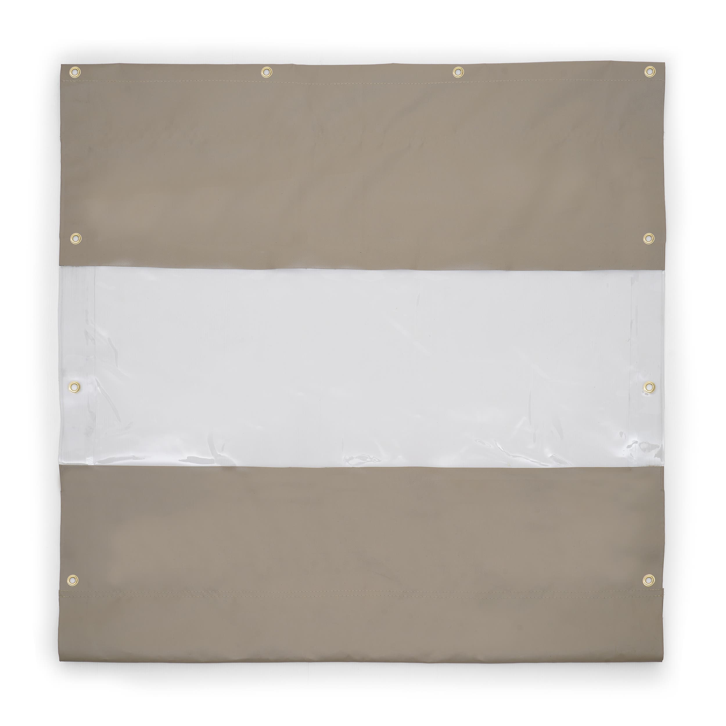 Curtain With Clear Vinyl Panel