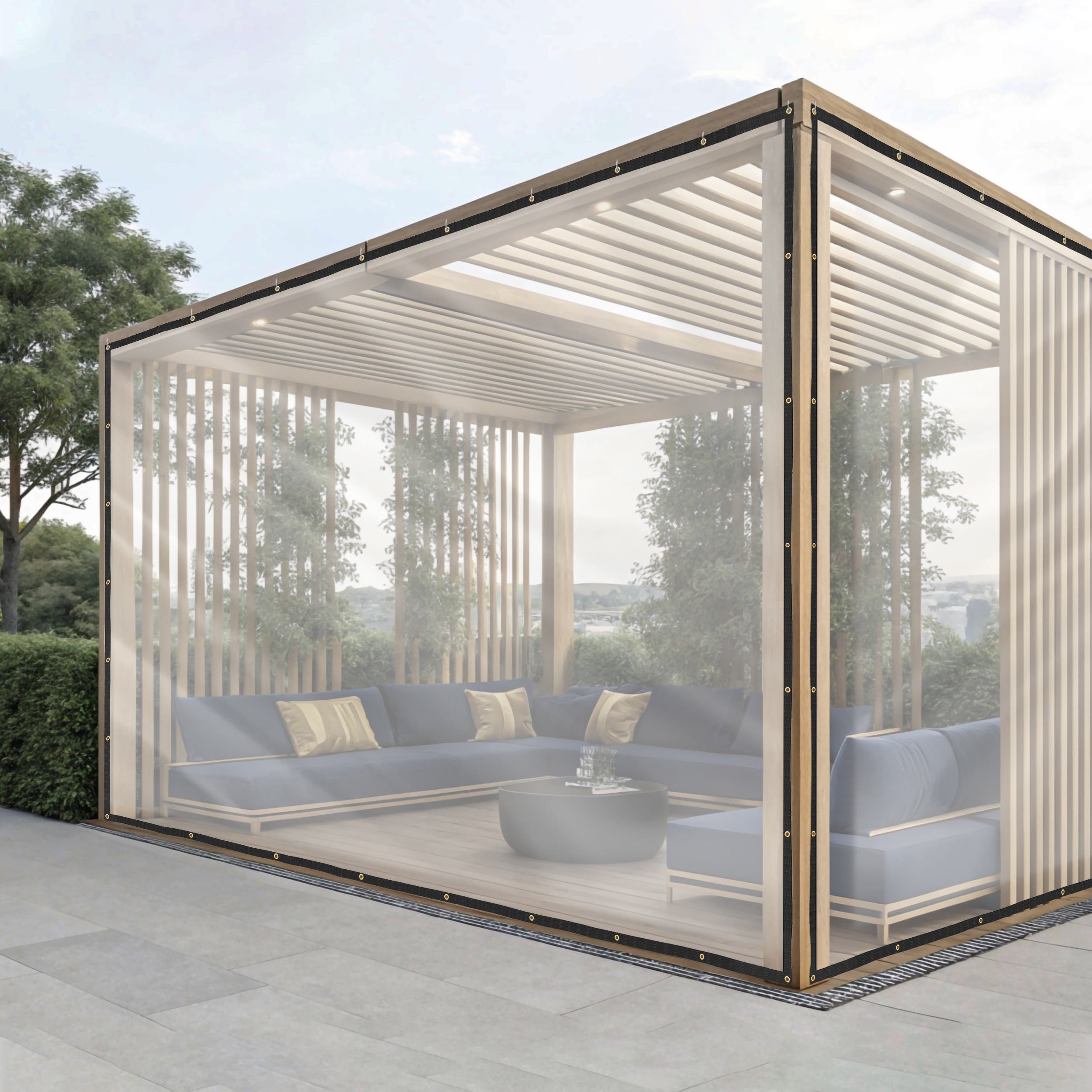 Custom Heavy Duty Clear Vinyl Tarp