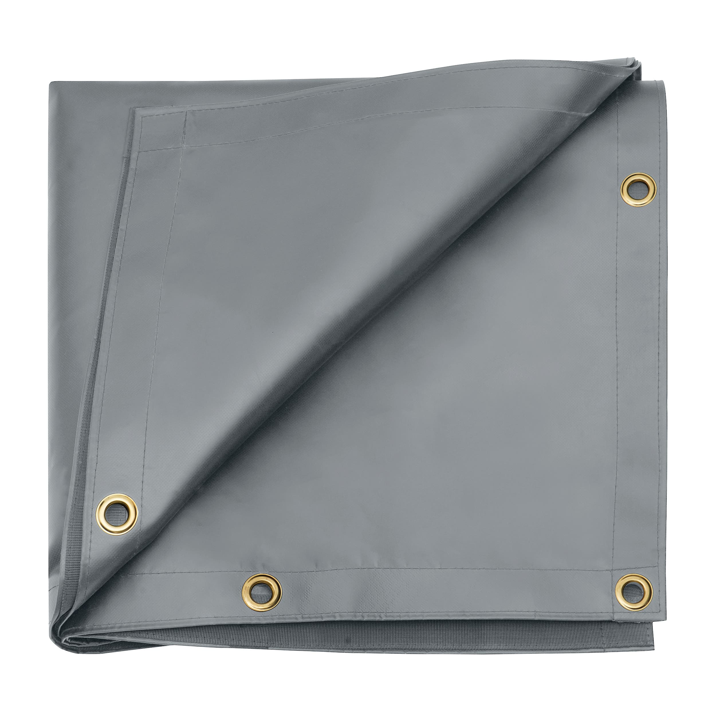 Custom Heavy Duty Vinyl Tarp - Gray