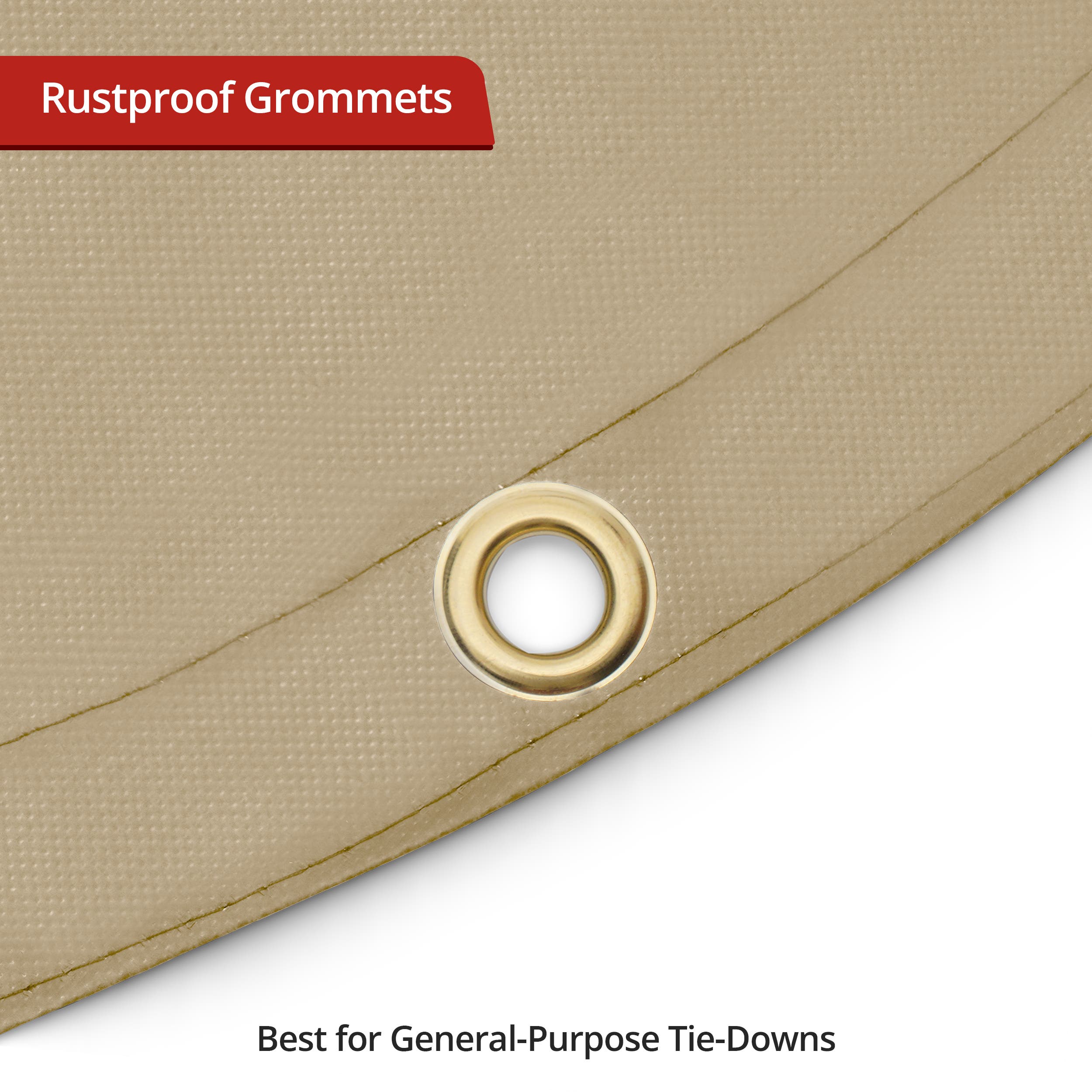 Custom Medium Duty Vinyl Tarp - Round