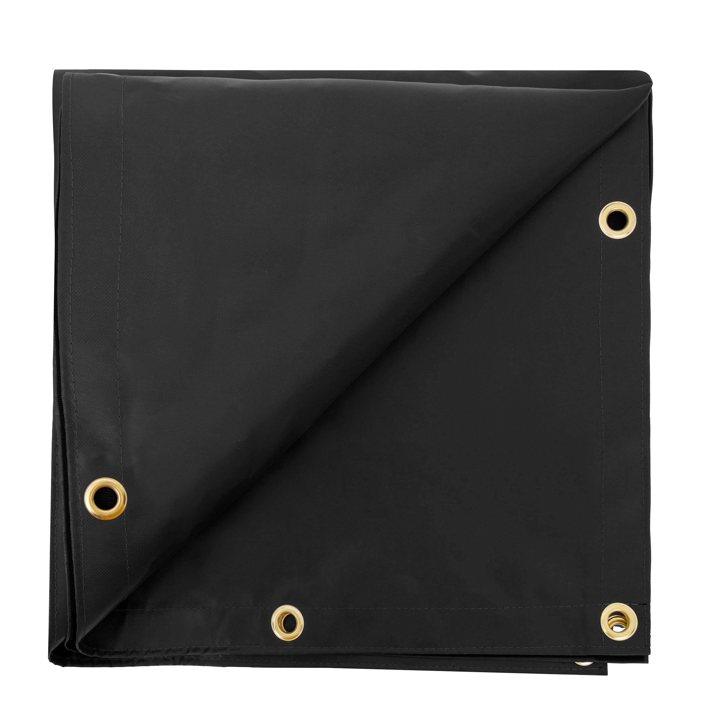 Custom Medium Duty Vinyl Tarps - Black