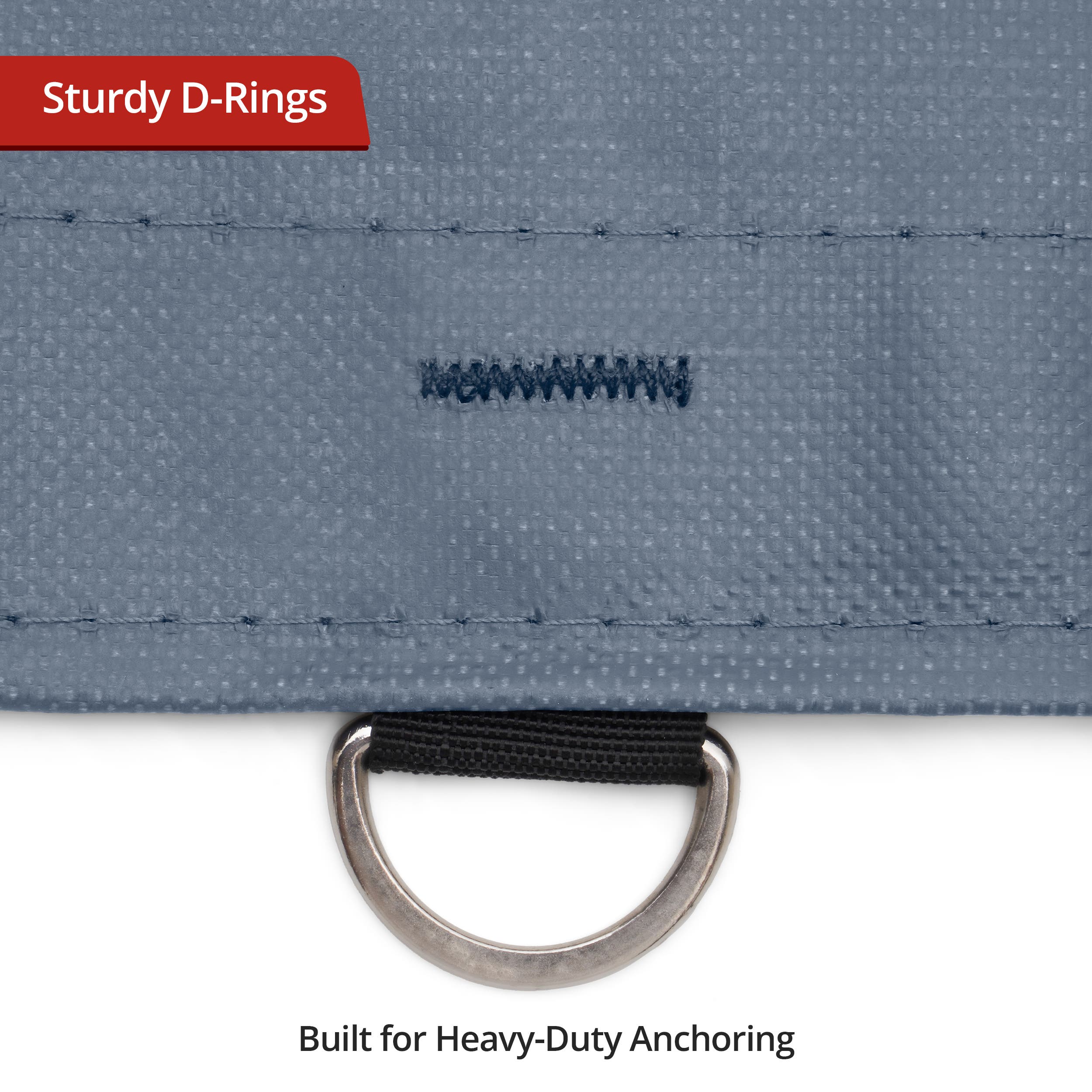 Custom Medium Duty Vinyl Tarp - Gray