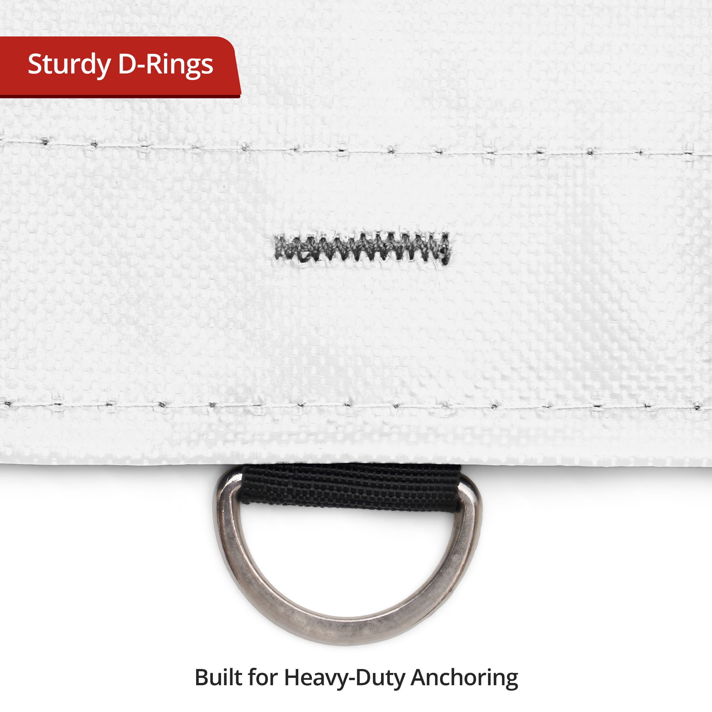 Custom Medium Duty Vinyl Tarp - White