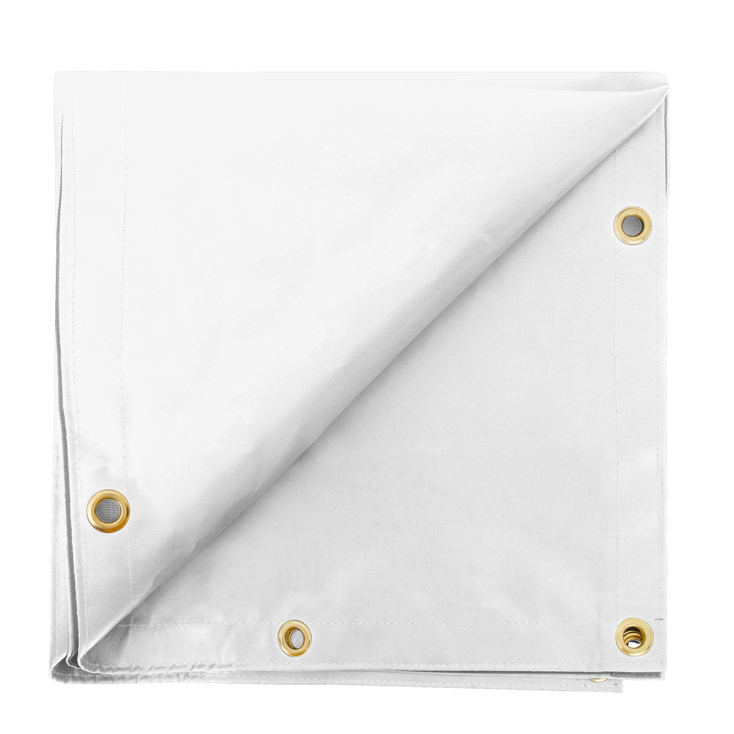 Custom Medium Duty Vinyl Tarp - White