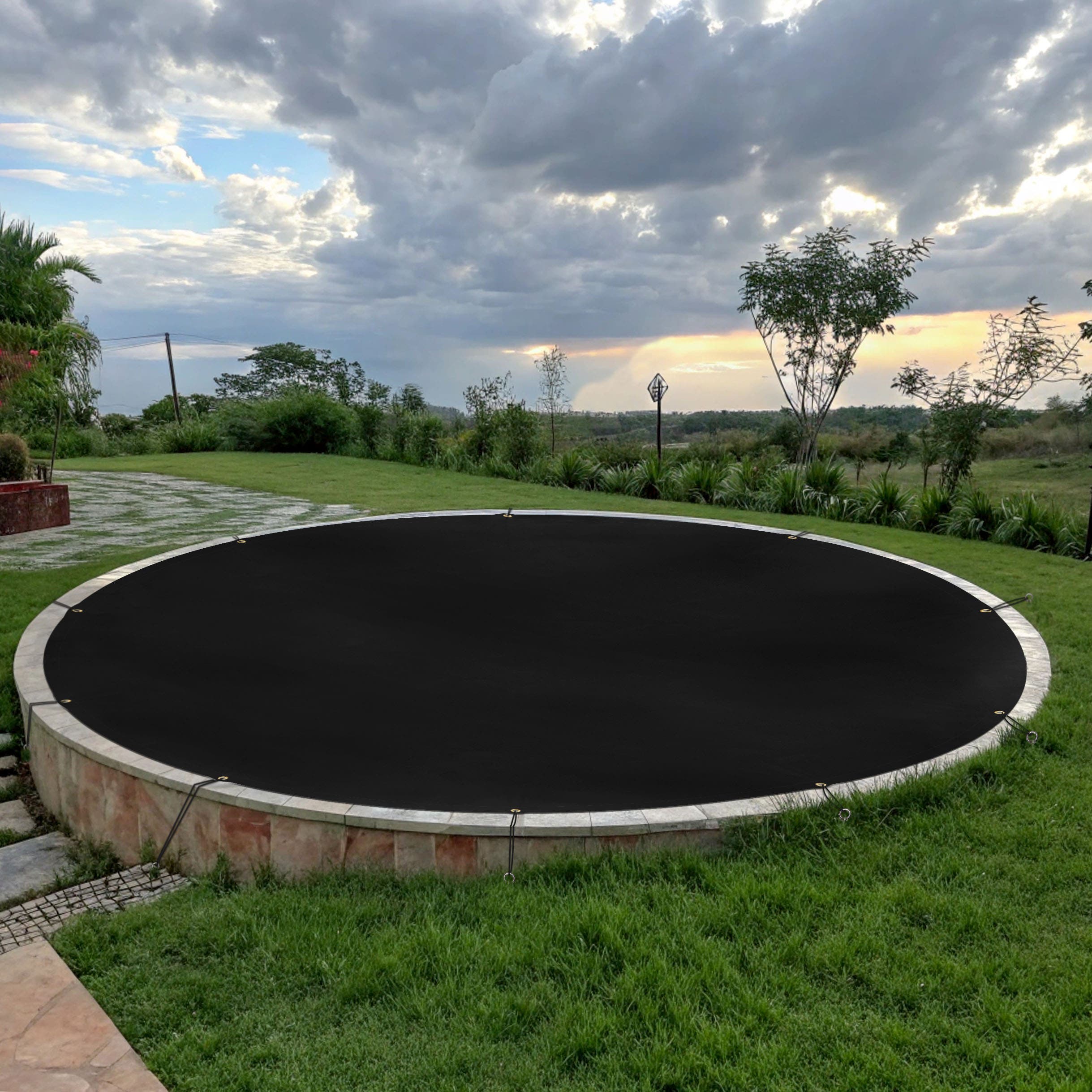 Custom Super Heavy Duty Vinyl Tarp - Round