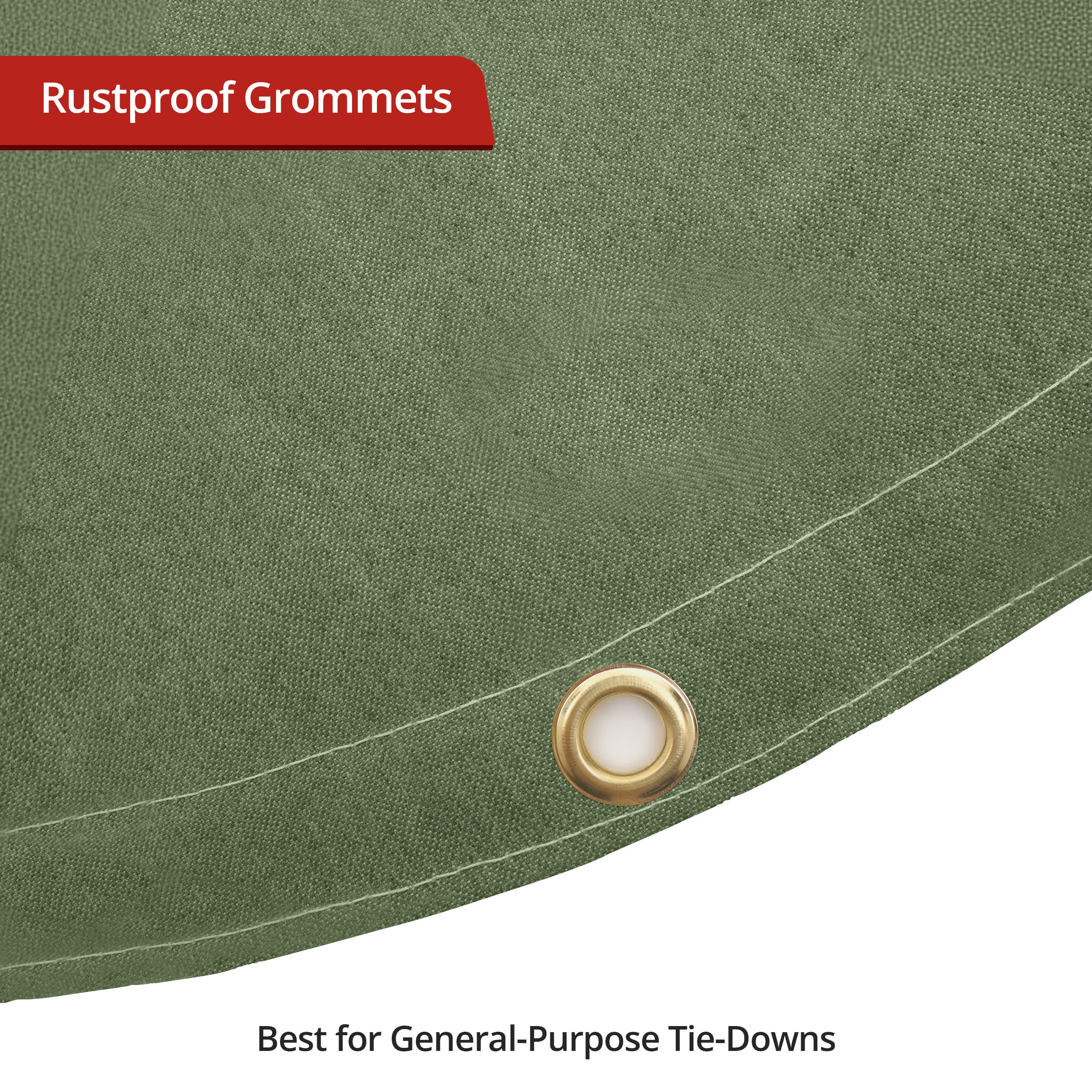 Custom Water Resistant Canvas Tarp - Round