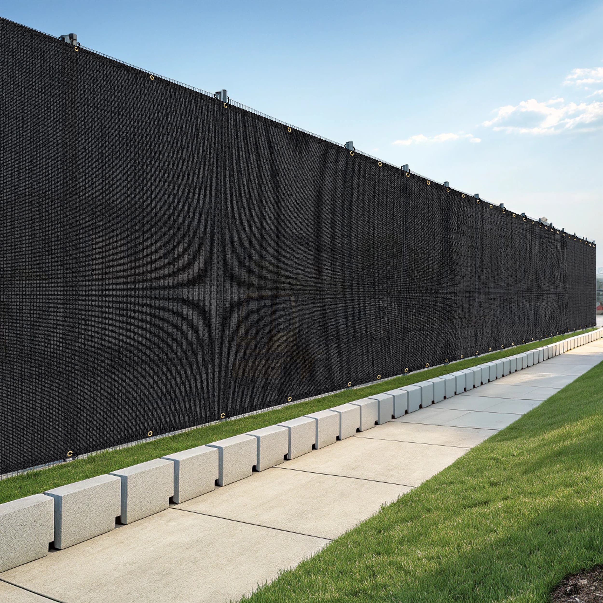 Black Privacy Fence Screen