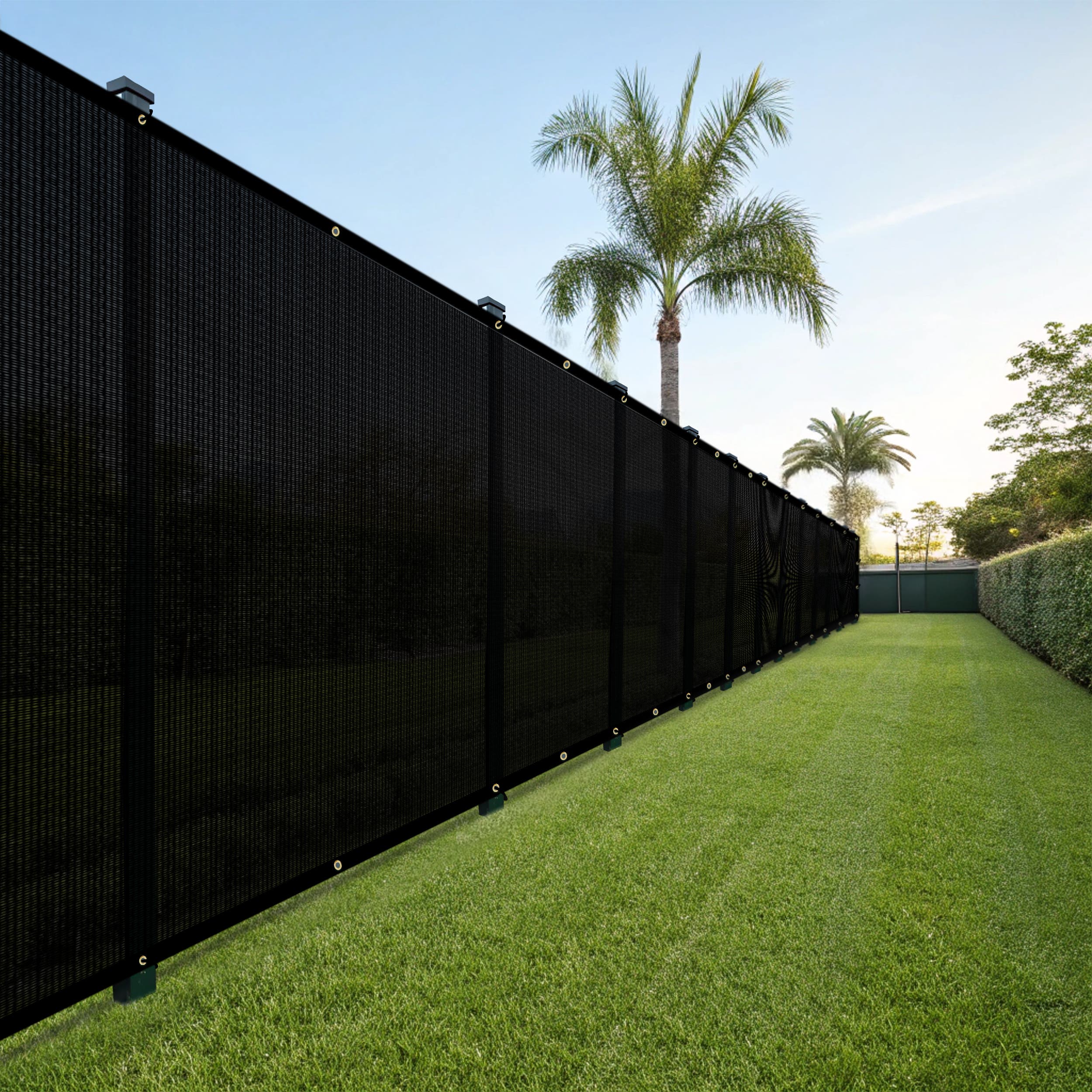 90% Premium Fence Privacy Screen - Black