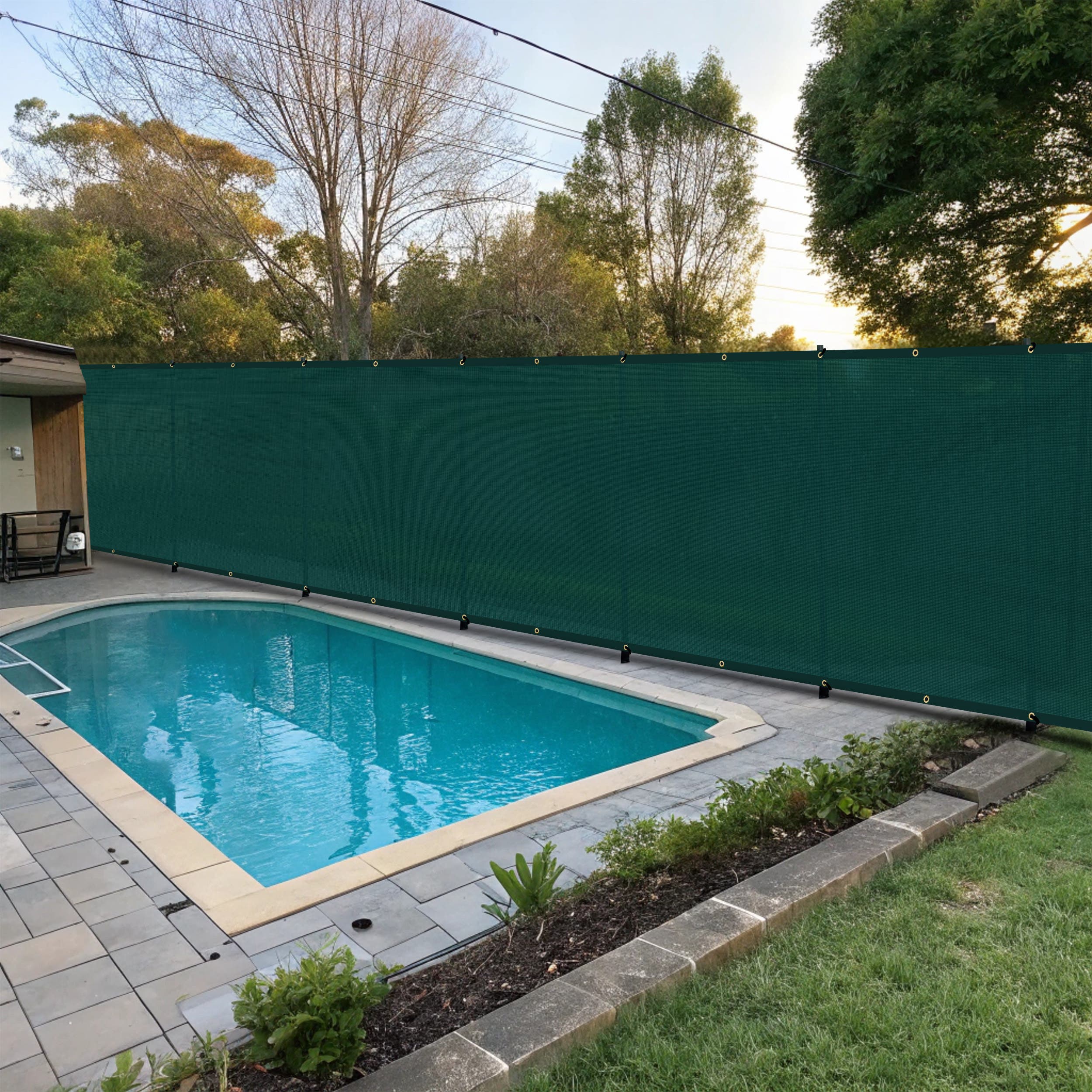 90% Premium Fence Privacy Screen - Green