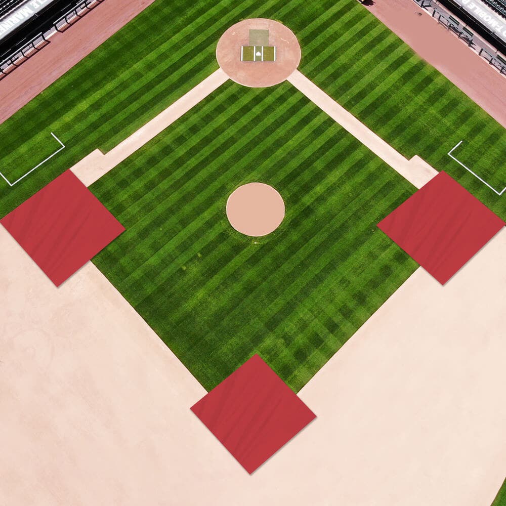 Baseball Weighted Mound Tarp - Rectangle / Square