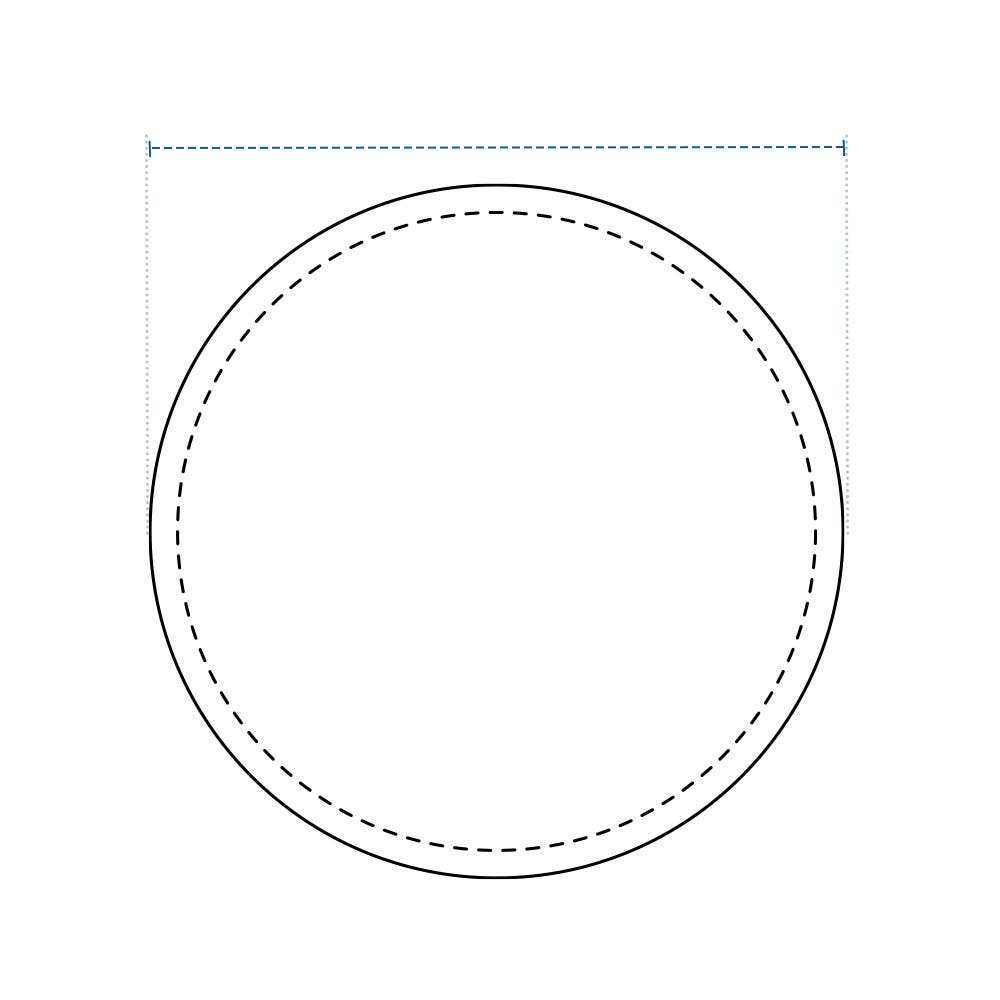 Baseball Weighted Mound Tarp - Round