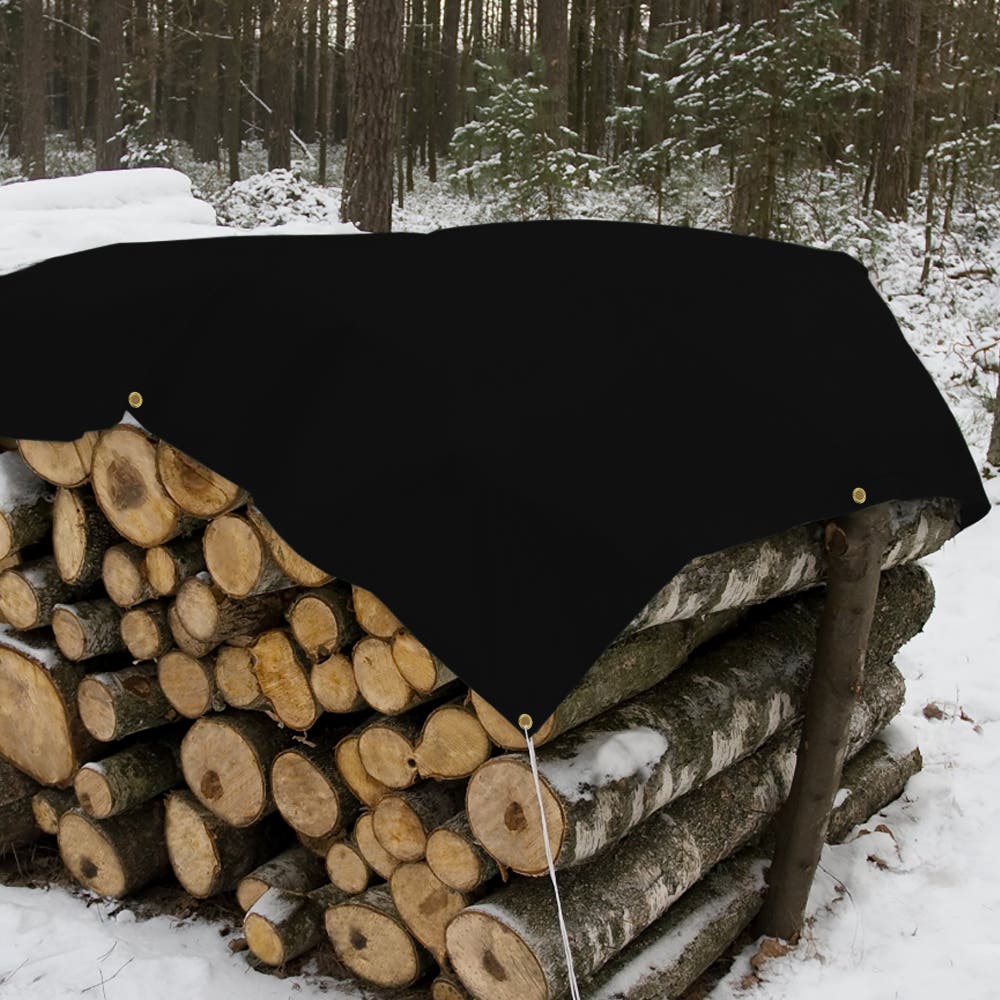 Custom Heavy Duty Vinyl Tarps  - Black