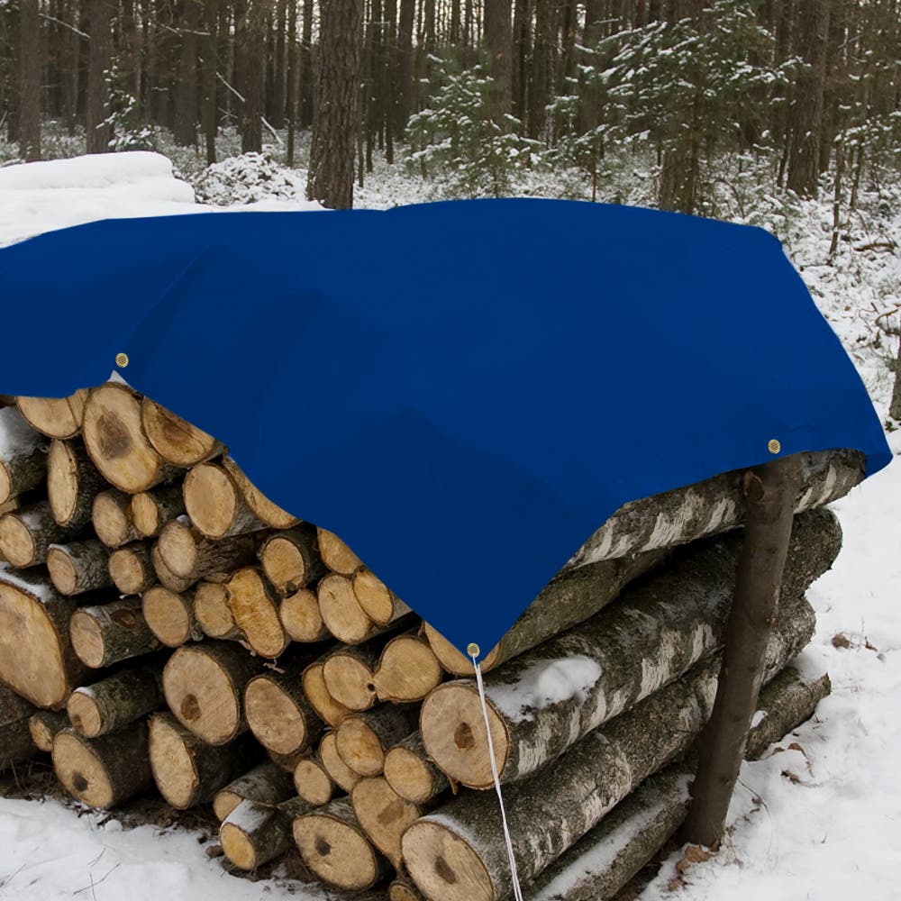 Custom Heavy Duty Vinyl Tarps - Blue