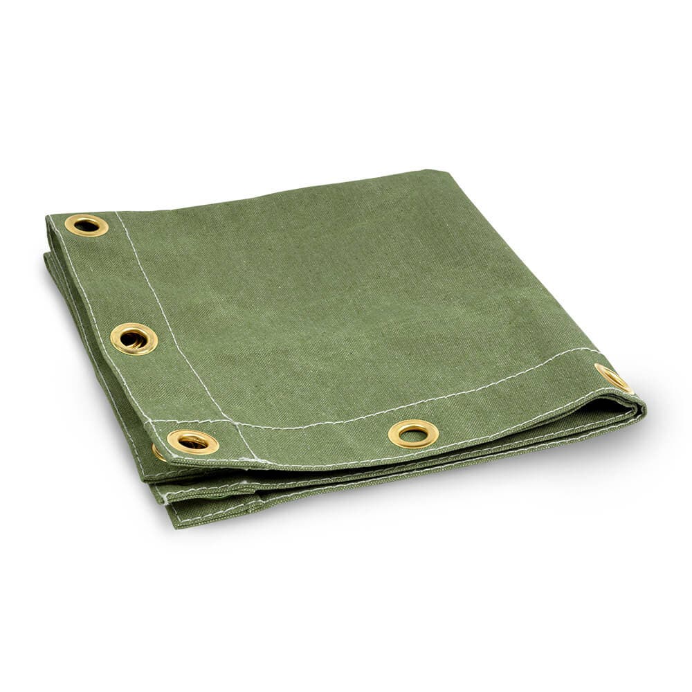 Water Resistant Canvas Tarp - Olive green