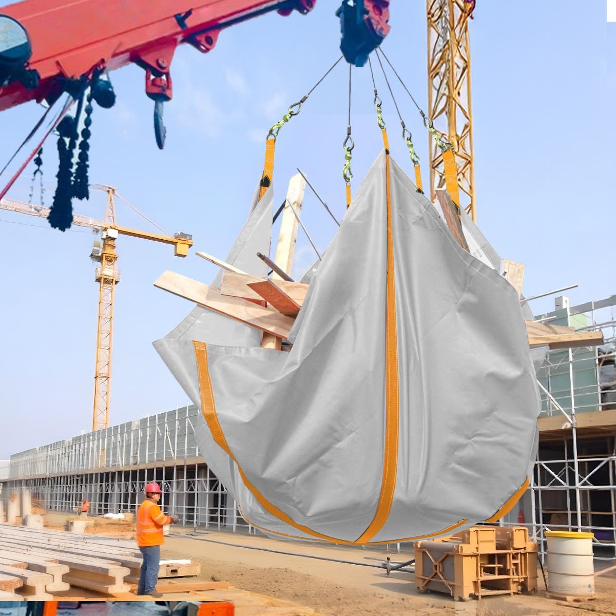 Debris Lifting Tarp