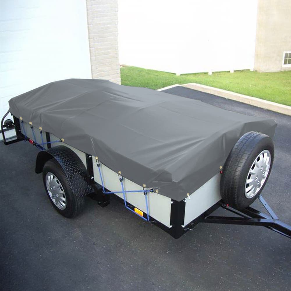 Custom Heavy Duty Vinyl Tarps - Gray