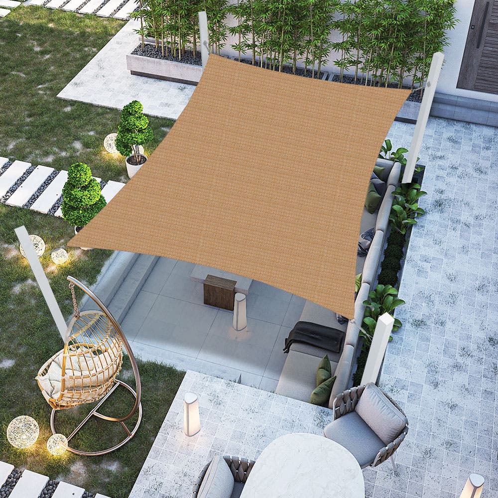 Water Resistant Canvas Tarp - Mustard Tan