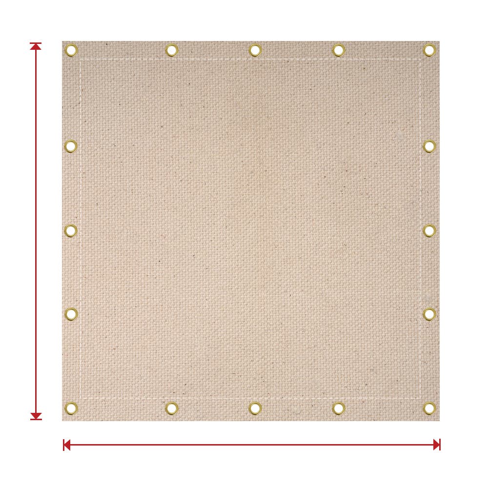 Custom Natural Untreated Canvas Tarp