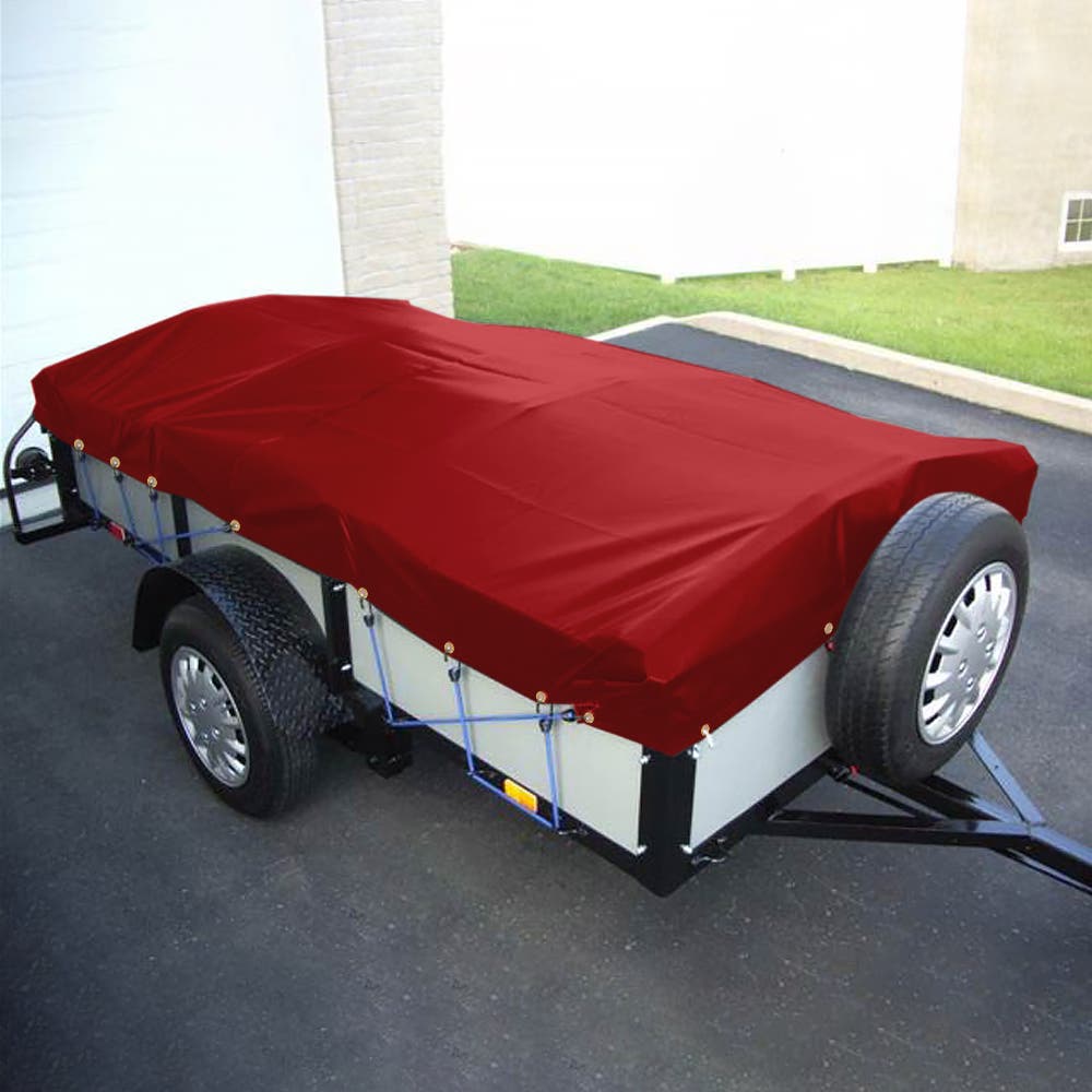 Custom Heavy Duty Vinyl Tarps - Red