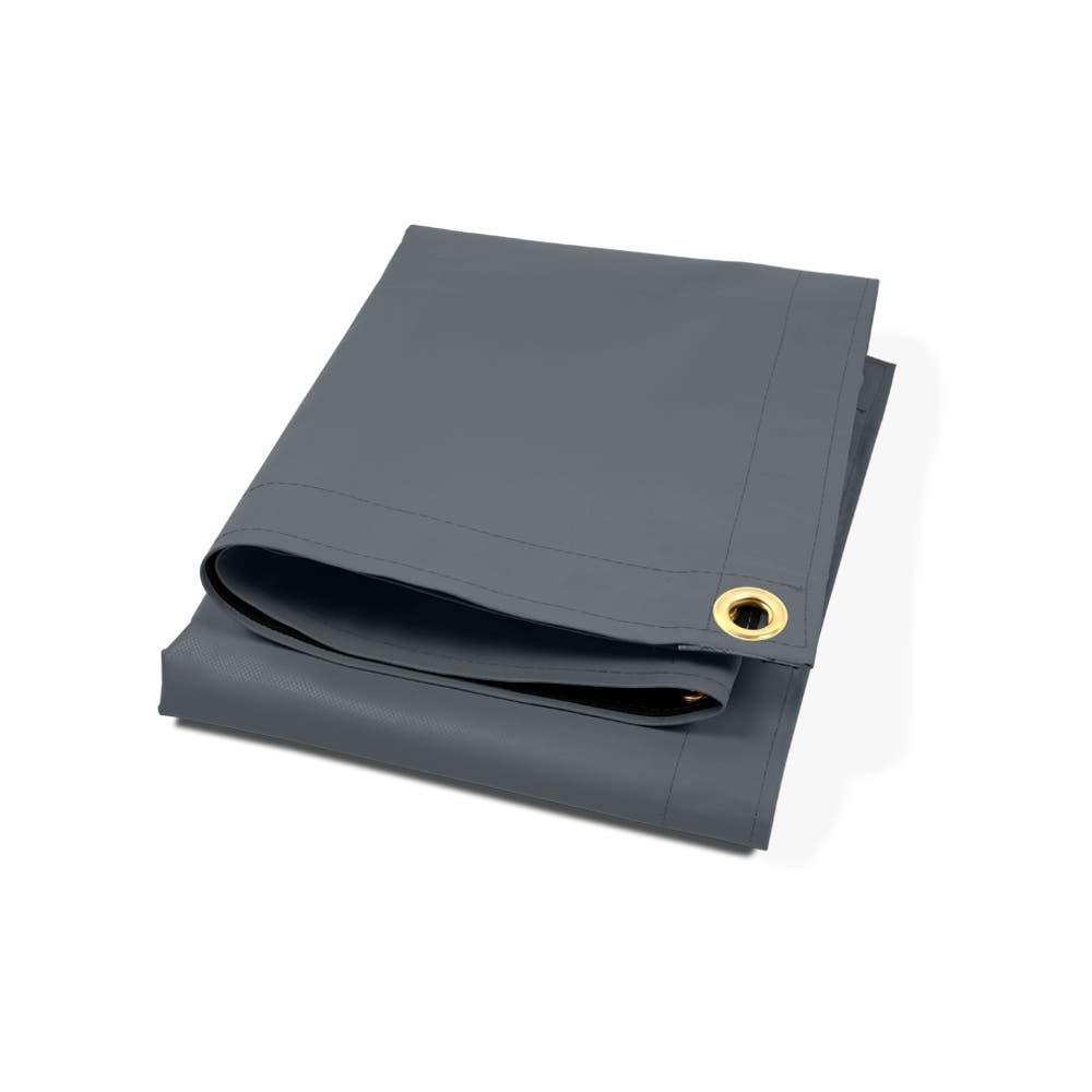 Custom Light Duty Vinyl Tarps - Gray