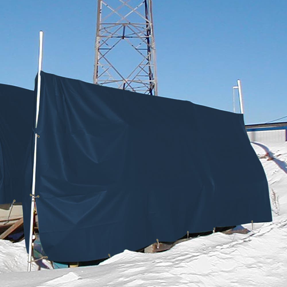 Custom Light Duty Vinyl Tarps - Blue