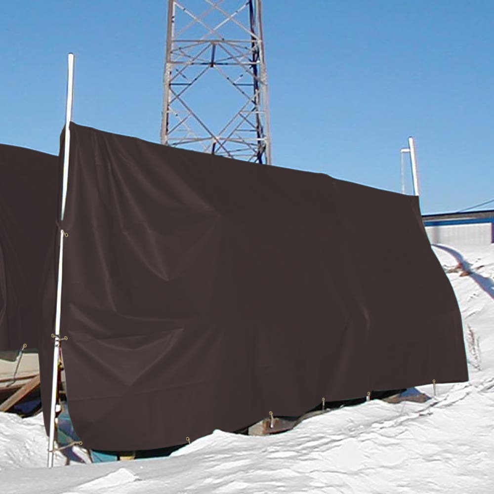 Custom Light Duty Vinyl Tarps- Brown