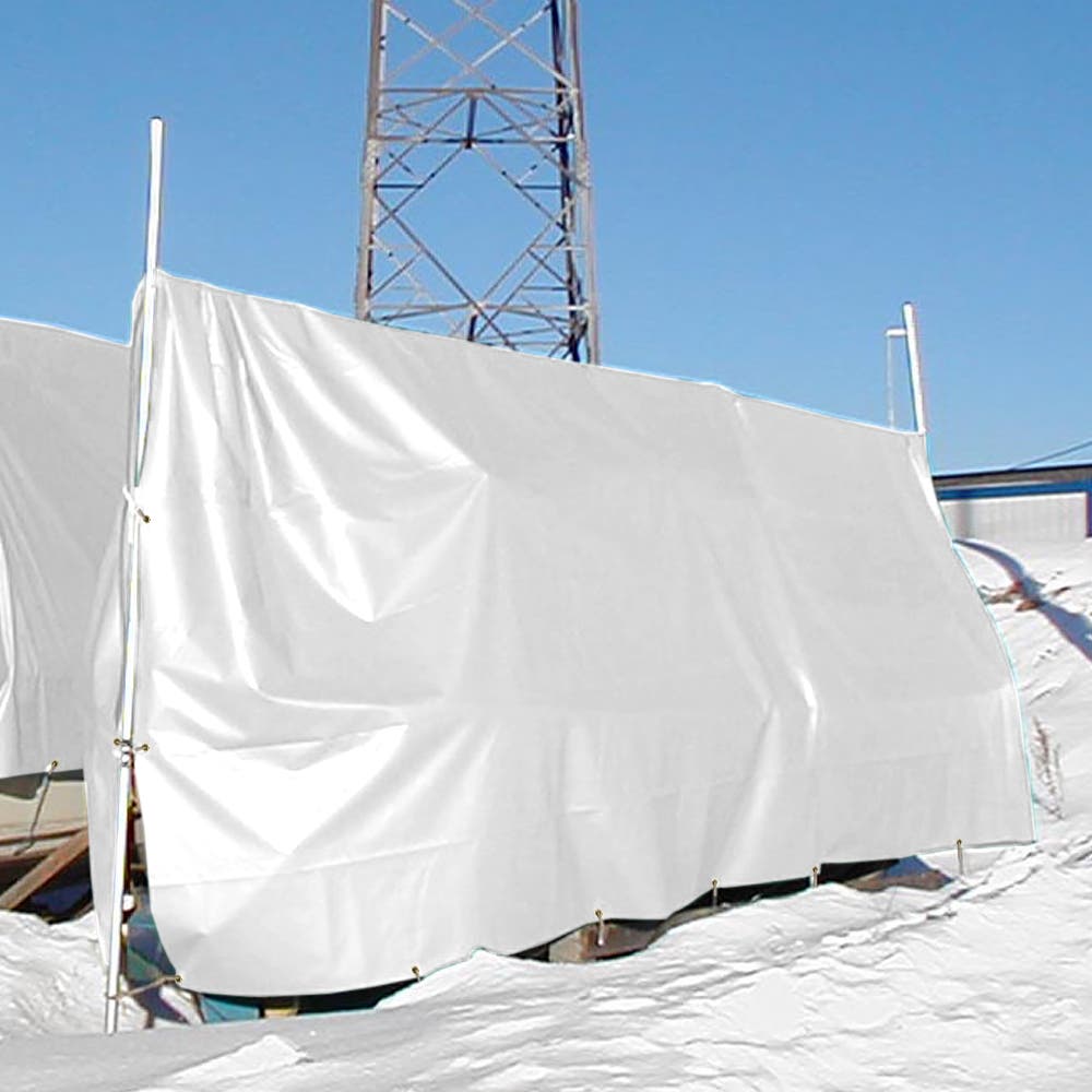 Custom Light Duty Vinyl Tarps - White