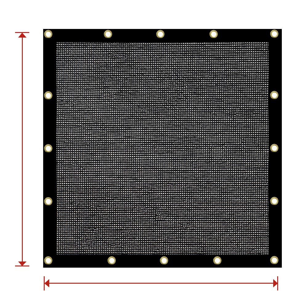 Custom Heavy Duty Mesh Tarp - 60% Shade