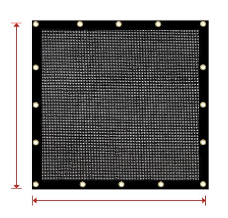 Custom Heavy Duty Mesh Tarp - 60% Shade