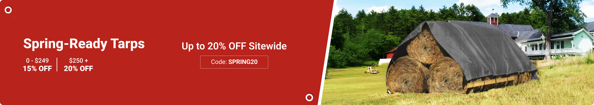 Spring-Ready Tarps